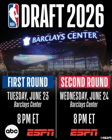 九游电脑版-超级大年来了！26年NBA选秀大会定档：6月24日首轮 25日次轮